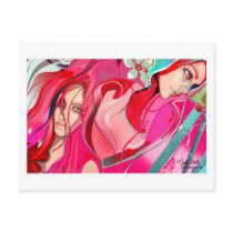 Drama Queens Postcard by Mered1th Drama Queens Postcard