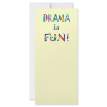 Drama Customized Rack Card