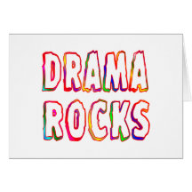 Drama Rocks Greeting Cards