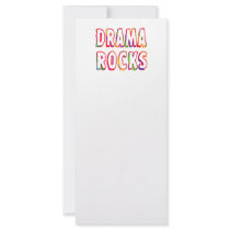 Drama Rocks Custom Rack Card