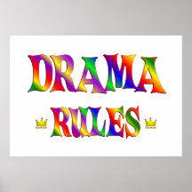 Drama Rules Posters