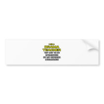 Drama Teacher...Superior Intelligence Bumper Sticker
