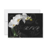 orchid wedding, black and white wedding, dramatic