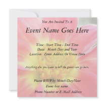 Dramatic Dahlia Custom Invitations