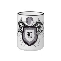 Dramatic Epee Fencing Crest White Mug