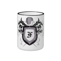 Dramatic Foil Fencing Crest White Mug