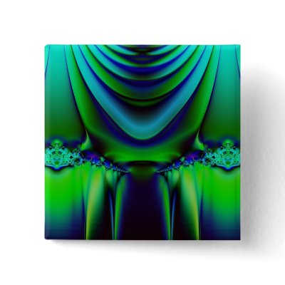 Dramatic Fractal Button by DonnaGrayson