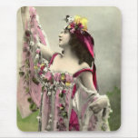 Dramatic in Flowers Mouse Pad