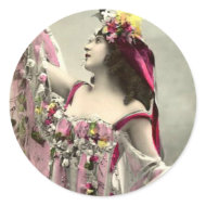 Dramatic in Flowers sticker