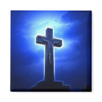 Dramatic Jesus Crucifixion Fridge Magnets