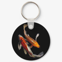 Dramatic Koi Pair keychains by Mindspins Dramatic Koi Pair keychains