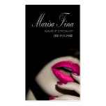 Dramatic Lips Makeup Artist Business Card