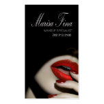 Dramatic Lips Makeup Artist Business Card