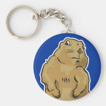 Dramatic Prairie Dog Key Chain