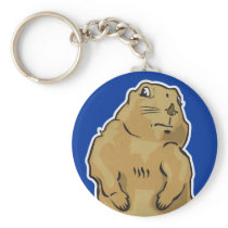 Dramatic Prairie Dog Key Chain