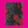 Dramatic Red Flowers on Black Post Cards