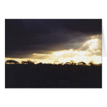Dramatic Sunset Landscape Card
