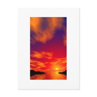 Dramatic Sunset postcard