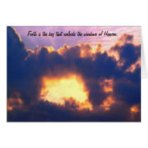 Dramatic Window in the Clouds Greeting Card