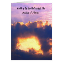 Dramatic Window in the Clouds in the Sky Card
