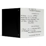 Dramatis Personae for Samson binders