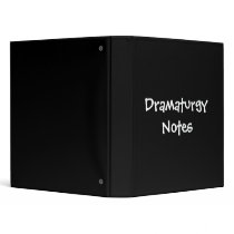 Dramaturgy Notes binders