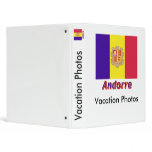 Drapeau Andorre avec le nom en français binders