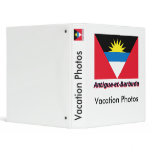 Drapeau Antigua-et-Barbuda avec le nom en français Vinyl Binder