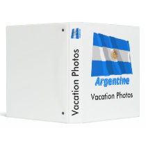 Drapeau Argentine avec le nom en français Vinyl Binders