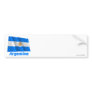 Drapeau Argentine avec le nom en français Bumper Sticker