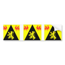 Drapeau BE Brabant Wallon, Belgium bumper stickers by bestflag Drapeau BE Brabant Wallon, Belgium bumper stickers