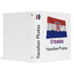 Drapeau Croatie avec le nom en français binders