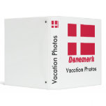Drapeau Danemark avec le nom en français binders