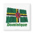drapeau, avec, nom, dominique, dominica,