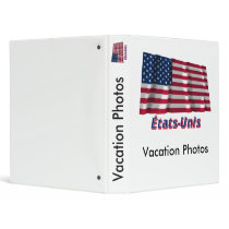 Drapeau États-Unis avec le nom en français Binder