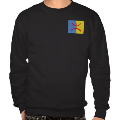 drapeau kabyle pull over sweatshirt by zarouri
