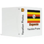 Drapeau Ouganda avec le nom en français binders