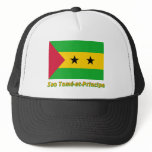 Drapeau Sao Tomé-et-Principe avec nom en français hats