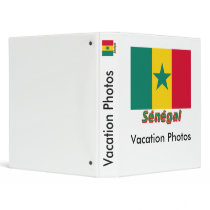 Drapeau Sénégal avec le nom en français Binders
