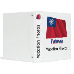Drapeau Taïwan avec le nom en français binders