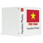 Drapeau Viêt Nam avec le nom en français binders