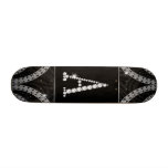 Draped In Diamonds - Initial A Custom Skateboard
