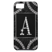 Draped In Diamonds - Initial A iPhone 5 Covers