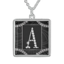 Draped In Diamonds - Initial A Pendant