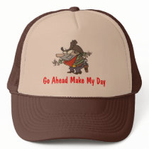 Draw, Go Ahead Make My Day hats