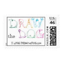 Draw the Dog postage stamp