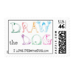 Draw the Dog postage stamp