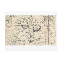 Drawing by Leonardo da Vinci Postcard