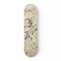 Drawing by Leonardo da Vinci Skate Board Deck