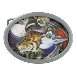 Drawing Down the Moon Oval Belt Buckle